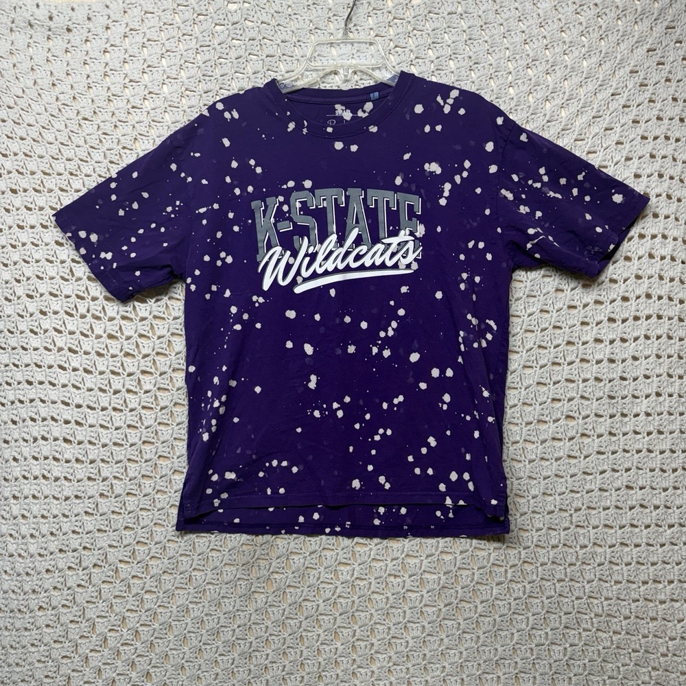Kansas State Wildcats Shirt Mend Sz S Purple Top Pressbox by Royce Apparel